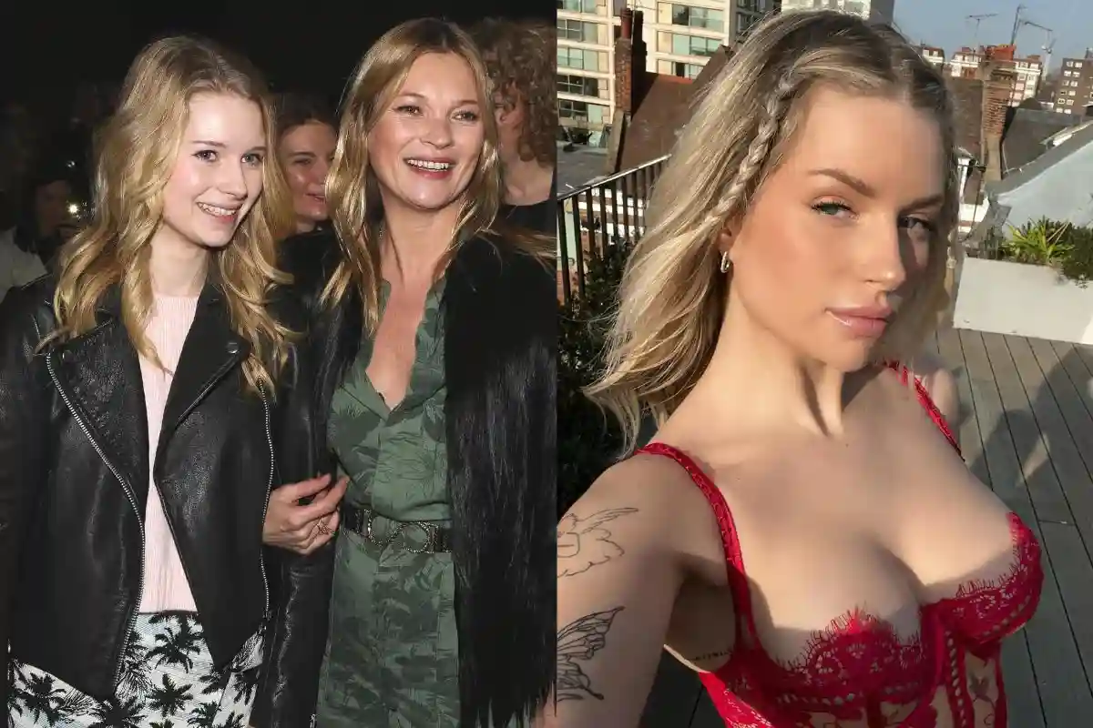 Lottie Moss and Kate Moss