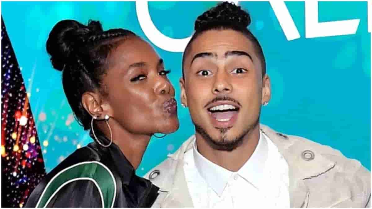 Quincy Brown and his mother Kim Porter