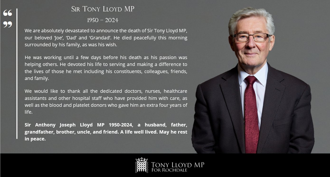 How did Tony Lloyd Die